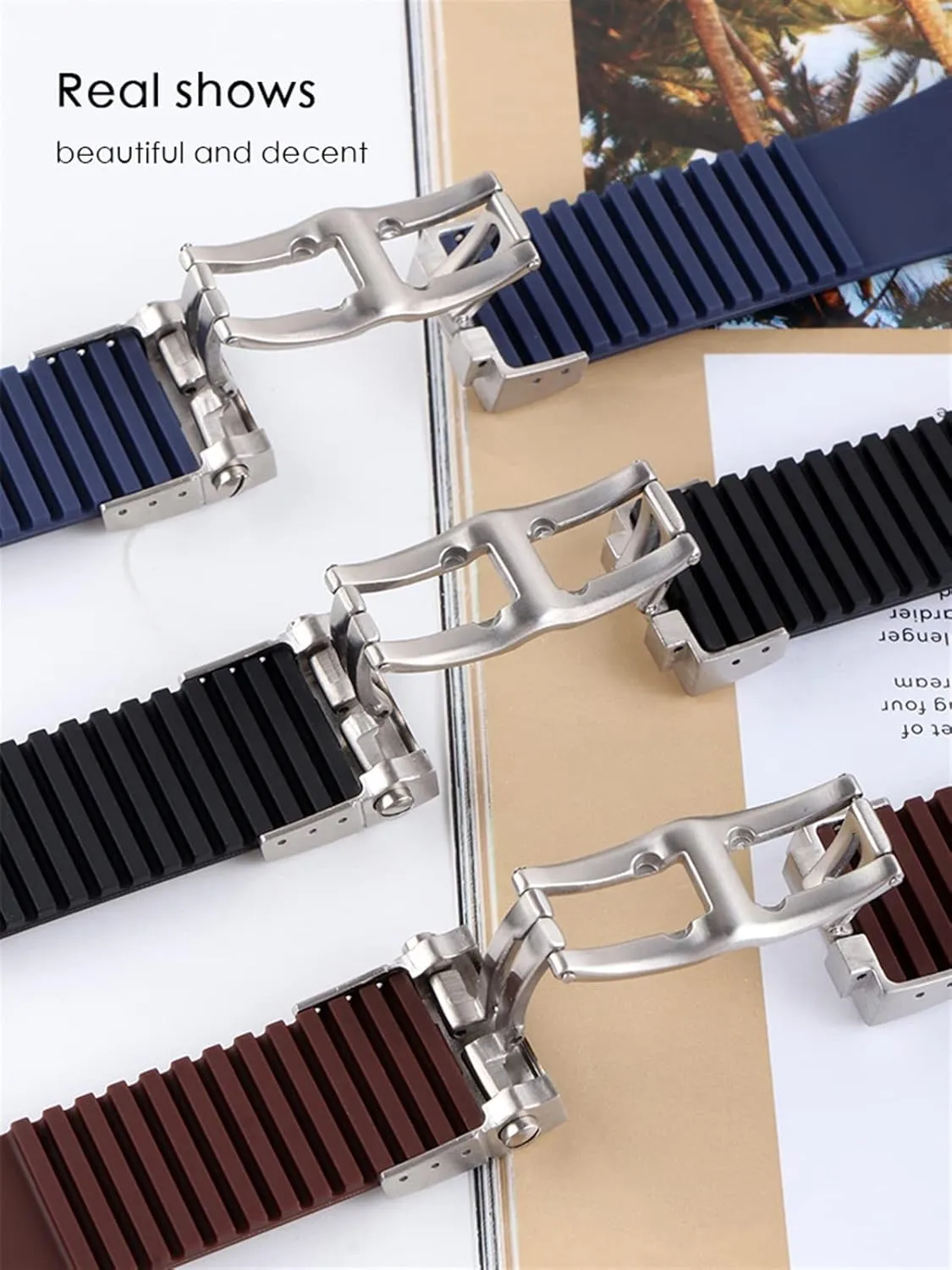 Watchband Bracelet Silicone Watch Band For Ulysse-Nardin MARINE Waterproof Rubber Watchstrap Sports 25 * 12mm Man Watches Sport