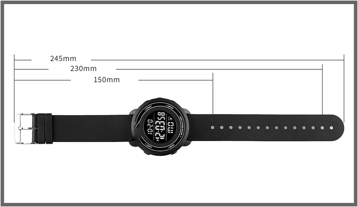 Waterproof Luminous Sports Chronograph, Outdoor Sports Men's Watch,Stylish Simple Big Dial,for Mens Teenager