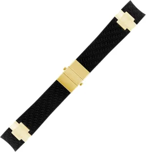 Waterproof Watch Band For Ulysse Nardin Silicone Rubber Watchstrap Sports Wrist Bracelets Replacement Watch Accessories Parts
