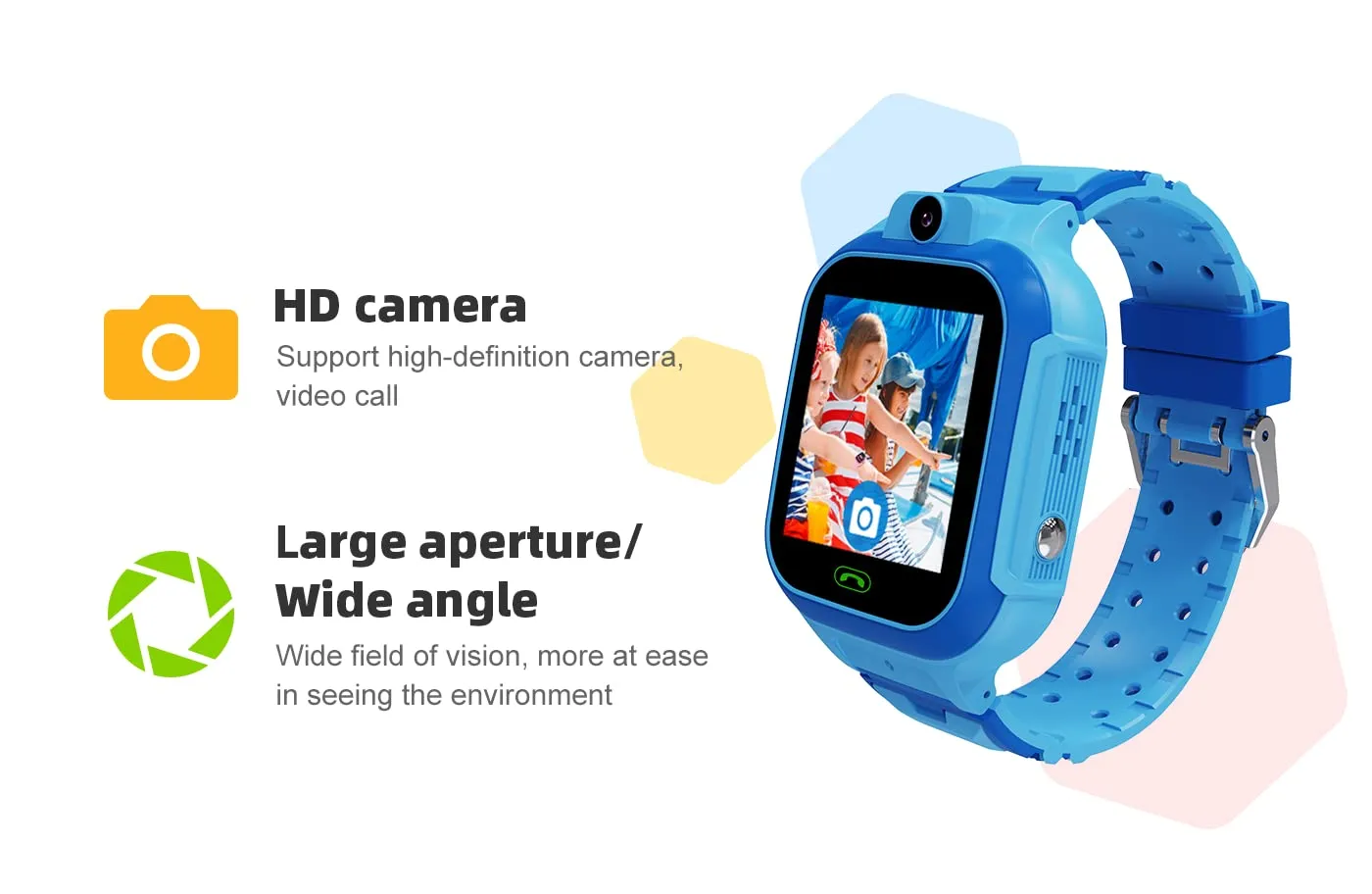 WEARFIT Next-Gen Champ 4G Kids Kids Smart Watch with GPS Tracking, 2-Way Video & Voice Calling, Safe Zone Alert, 7 Games, SOS, Does not Support jio sim (Blue)