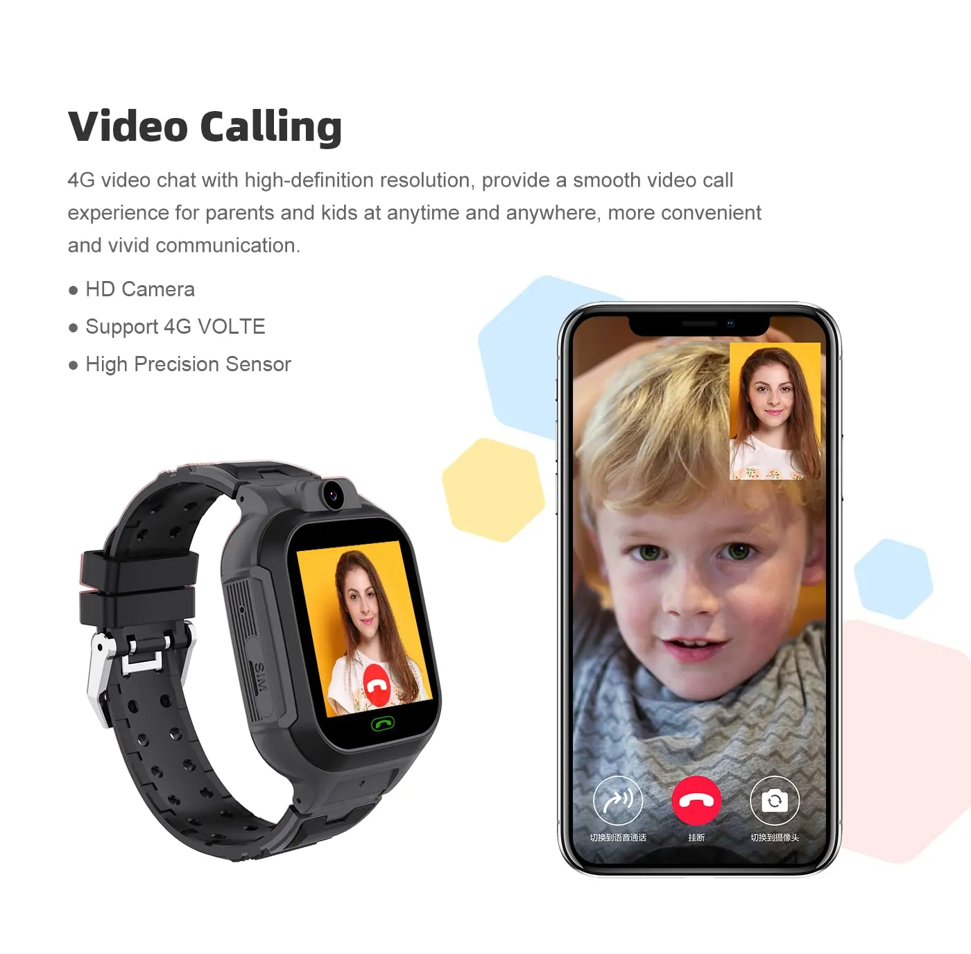WEARFIT Next-Gen Champ 4G Kids Kids Smart Watch with GPS Tracking, 2-Way Video & Voice Calling, Safe Zone Alert, 7 Games, SOS, Does not Support jio sim (Blue)