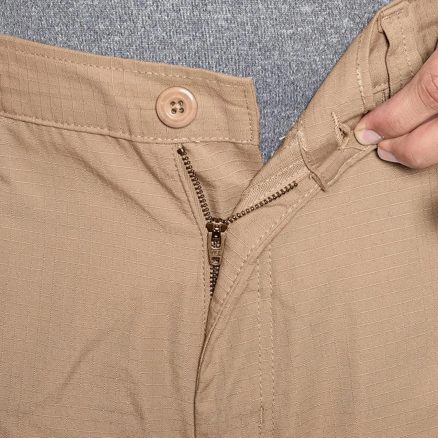 WICKED STOCK Ripstop Mens Cargo Pants - Durable Tactical Pants Stretch Waistband Multiple Pockets-Military Pants Outdoor Work