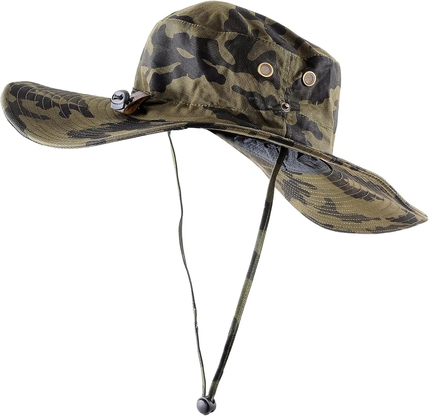 Wide Brim Military Camouflage Hat Summer Fishing Hunting Camping Hiking Cap Outdoor Sun Hat Boonie Hat