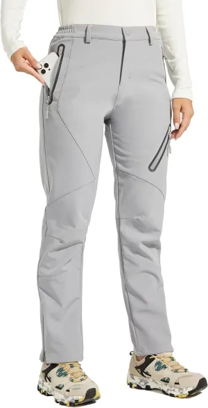 Willit Women's Winter Hiking Pants Waterproof Warm Snow Pants Outdoor Pants Insulated Cold Weather