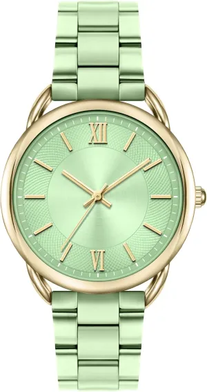 Women Watch Metal Bracelet Watch Roman Number Easy to Read Watch Waterproof Watch