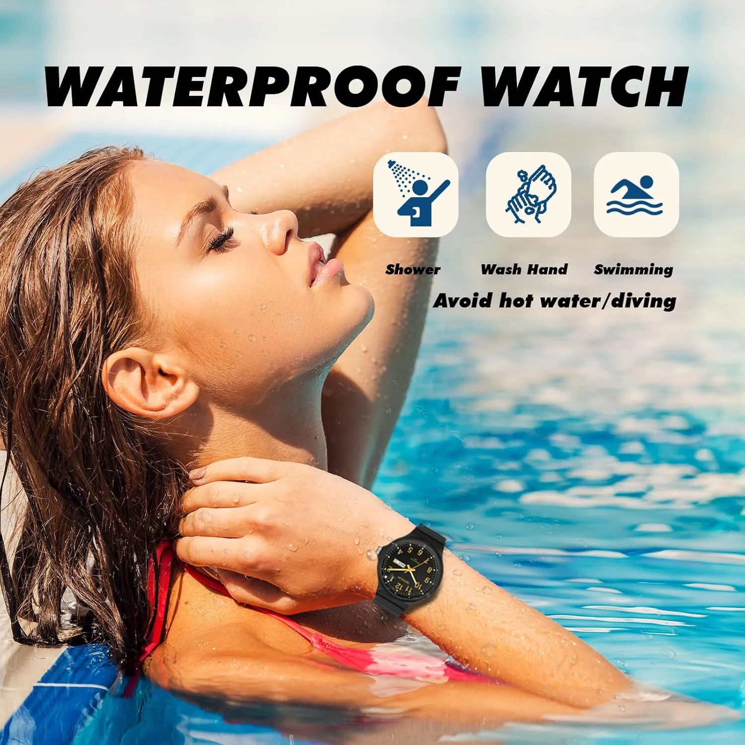 Women's Watch Waterproof Ladies Watches Sport Wrist Watch Nurse Analog Simple Minimalist Casual Watch Dress Wristwatch with Day Date White Black Pink Gold Green Purple