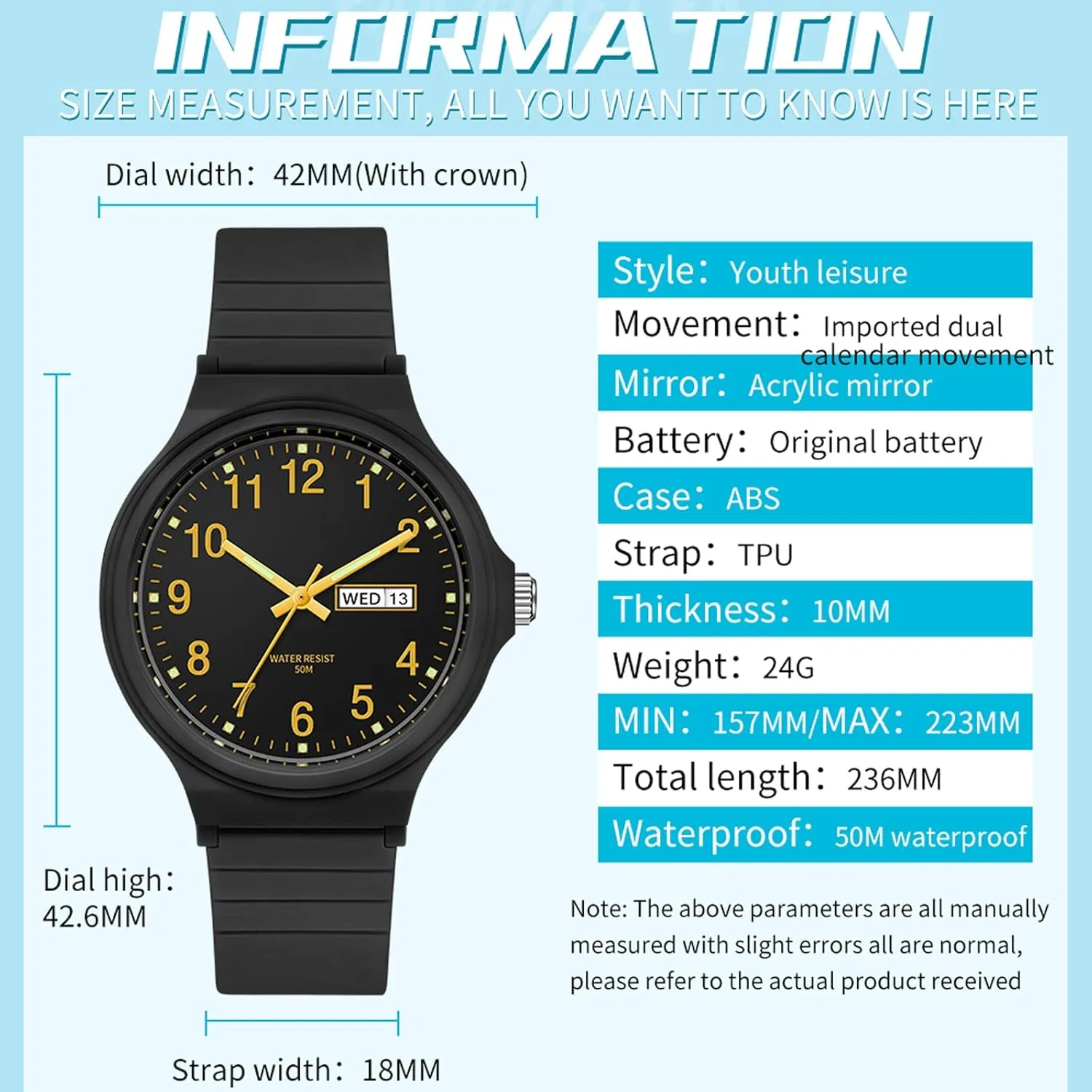 Women's Watch Waterproof Ladies Watches Sport Wrist Watch Nurse Analog Simple Minimalist Casual Watch Dress Wristwatch with Day Date White Black Pink Gold Green Purple