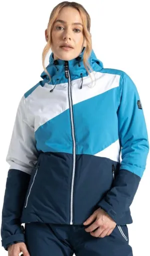Womens/Ladies Ice Colour Block Ski Jacket (12 US) (Swedish Blue/Moonlight Denim)