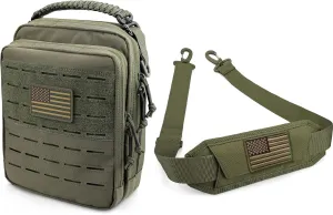 WYNEX Tactical Molle Admin Pouch, Detachable Shoulder Strap Pad, Utility EDC Pouch Organizer Modular Tool Pouch, Universal Bag Strap with Single Shoulder Strap Replacement