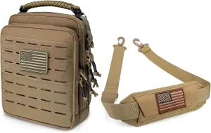WYNEX Tactical Molle Admin Pouch, Detachable Shoulder Strap Pad, Utility EDC Pouch Organizer Modular Tool Pouch, Universal Bag Strap with Single Shoulder Strap Replacement