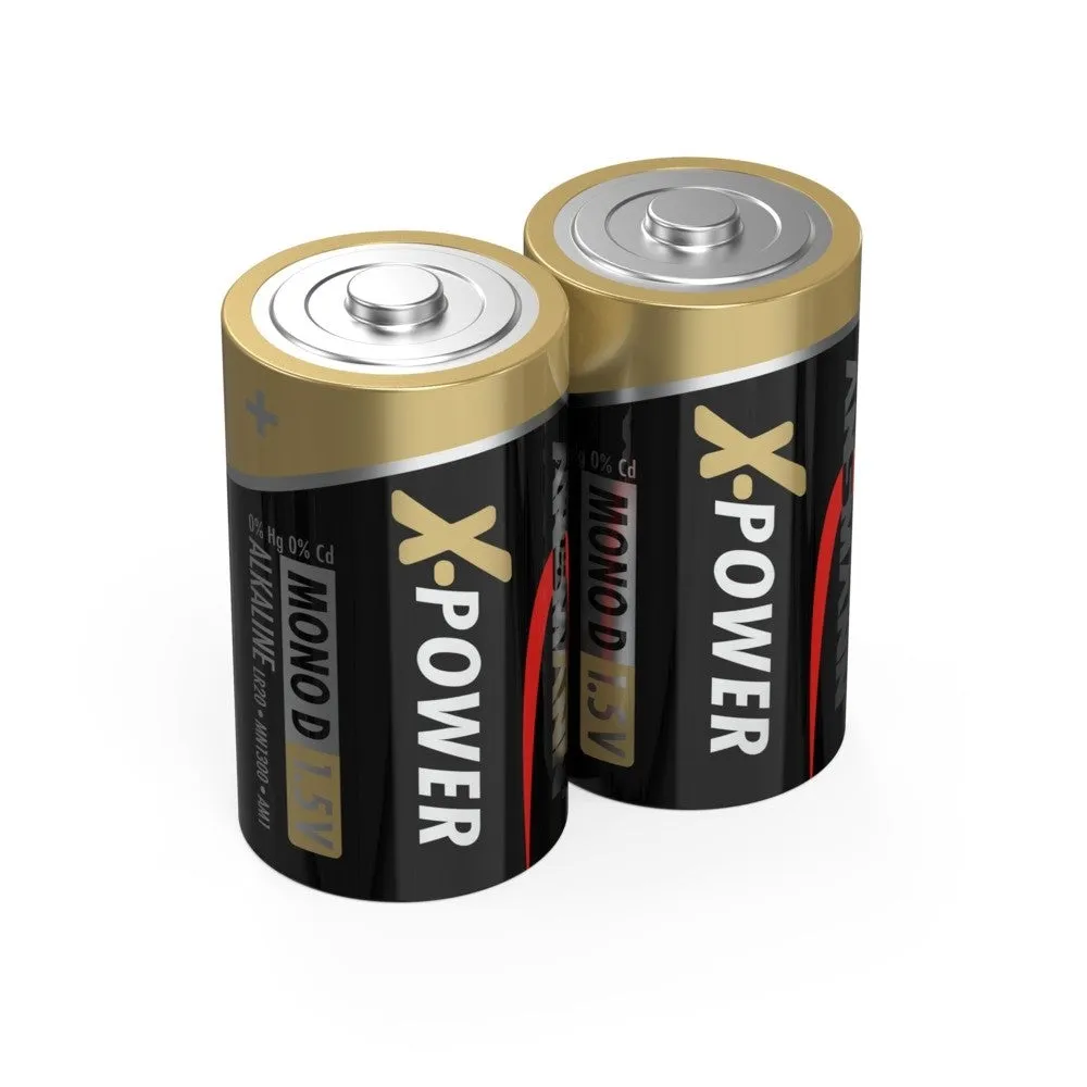 X-Power Premium Alkaline D Cell 2pk