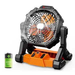 X25 Portable Camping Fan with LED Light
