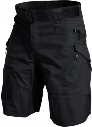 YAXHWIV Men's Hiking Cargo Shorts Lightweight Waterproof Tactical Outdoor Work Shorts with Pockets