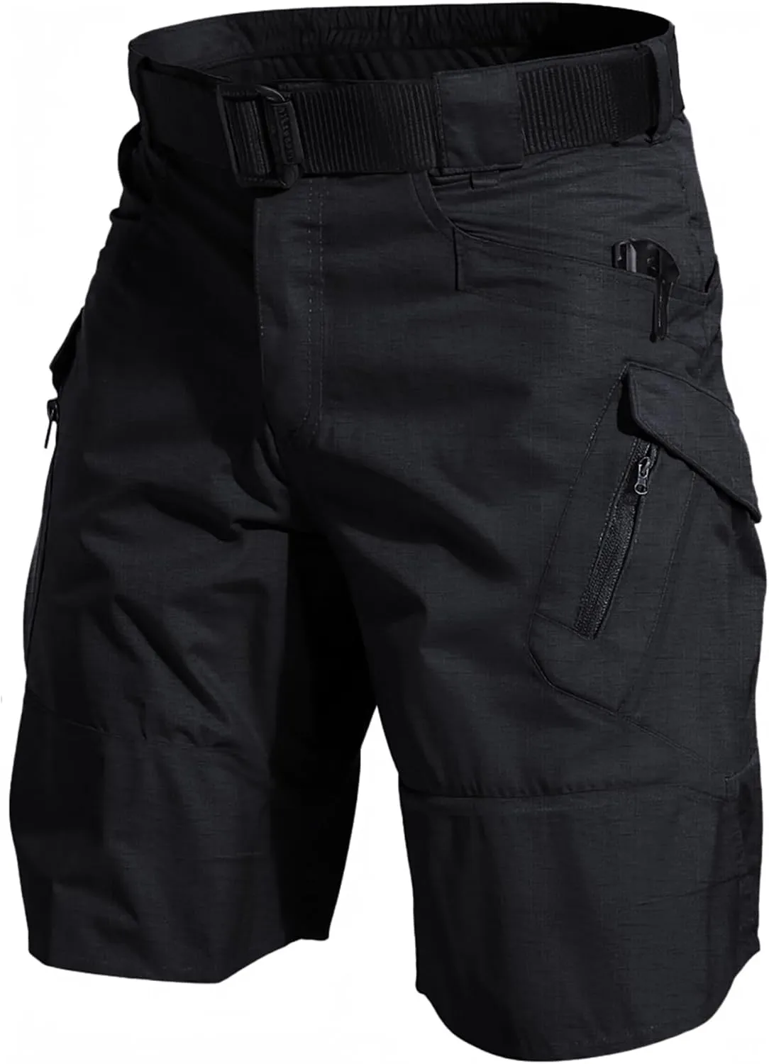 YAXHWIV Men's Hiking Cargo Shorts Lightweight Waterproof Tactical Outdoor Work Shorts with Pockets