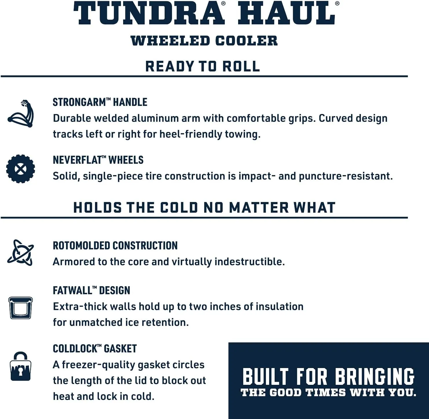 YETI Tundra Haul Wheeled Hard Cooler