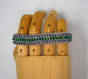 Z - Green Beaded Alligator Bracelet - TTC